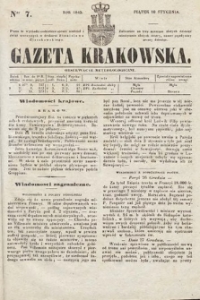 Gazeta Krakowska. 1845, nr 7