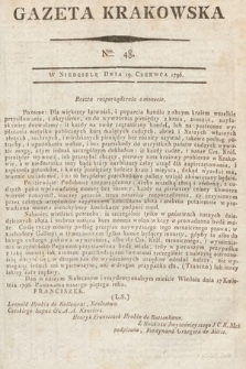 Gazeta Krakowska. 1796, nr 48