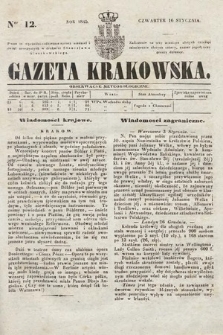 Gazeta Krakowska. 1845, nr 12
