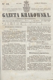 Gazeta Krakowska. 1845, nr 13
