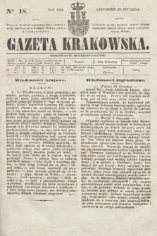Gazeta Krakowska. 1845, nr 18