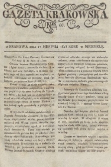 Gazeta Krakowska. 1828, nr 66