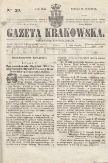 Gazeta Krakowska. 1845, nr 20
