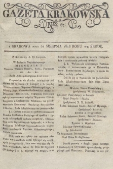 Gazeta Krakowska. 1828, nr 67