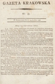 Gazeta Krakowska. 1796, nr 58