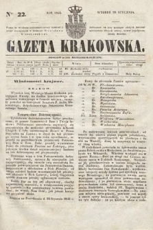 Gazeta Krakowska. 1845, nr 22