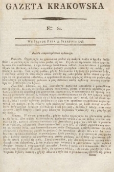 Gazeta Krakowska. 1796, nr 61