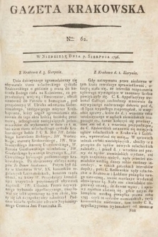 Gazeta Krakowska. 1796, nr 62
