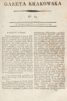 Gazeta Krakowska. 1796, nr 64