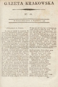 Gazeta Krakowska. 1796, nr 66