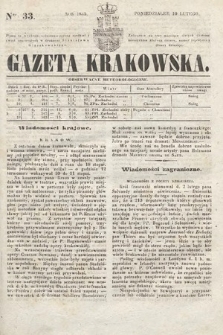 Gazeta Krakowska. 1845, nr 33