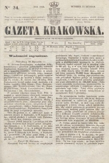 Gazeta Krakowska. 1845, nr 34