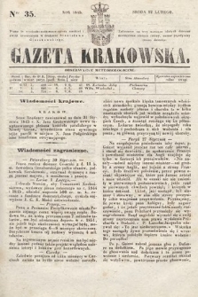 Gazeta Krakowska. 1845, nr 35