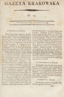 Gazeta Krakowska. 1796, nr 69