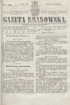 Gazeta Krakowska. 1845, nr 38