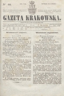 Gazeta Krakowska. 1845, nr 40