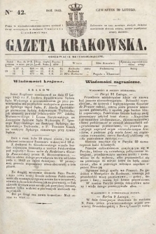 Gazeta Krakowska. 1845, nr 42