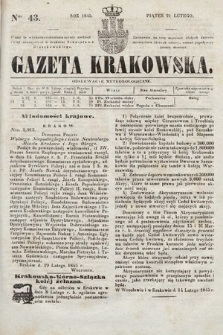 Gazeta Krakowska. 1845, nr 43