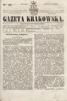 Gazeta Krakowska. 1845, nr 44