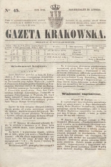 Gazeta Krakowska. 1845, nr 45