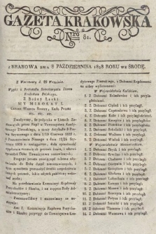 Gazeta Krakowska. 1828, nr 81