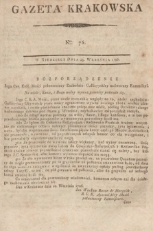 Gazeta Krakowska. 1796, nr 76