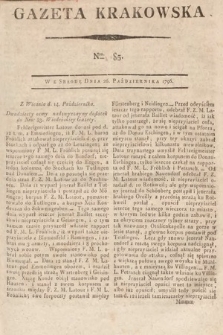 Gazeta Krakowska. 1796, nr 85