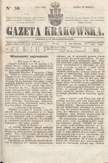 Gazeta Krakowska. 1845, nr 59