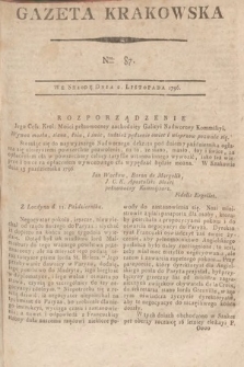 Gazeta Krakowska. 1796, nr 87