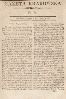Gazeta Krakowska. 1796, nr 89