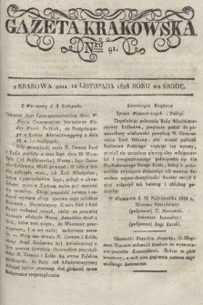Gazeta Krakowska. 1828, nr 91