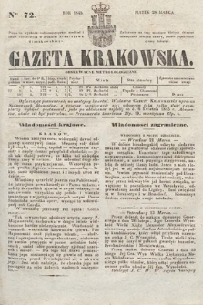 Gazeta Krakowska. 1845, nr 72