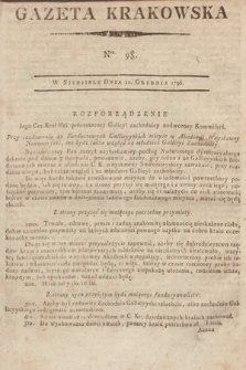 Gazeta Krakowska. 1796, nr 98