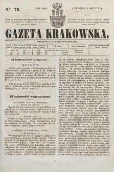 Gazeta Krakowska. 1845, nr 76