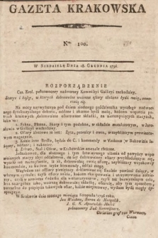Gazeta Krakowska. 1796, nr 100