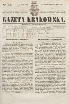 Gazeta Krakowska. 1845, nr 79