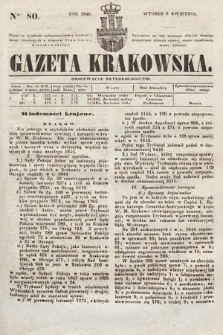 Gazeta Krakowska. 1845, nr 80