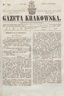 Gazeta Krakowska. 1845, nr 81