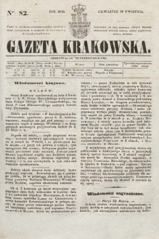 Gazeta Krakowska. 1845, nr 82