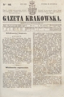 Gazeta Krakowska. 1845, nr 86