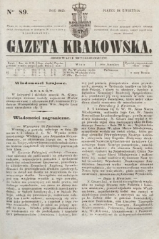 Gazeta Krakowska. 1845, nr 89