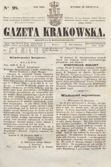 Gazeta Krakowska. 1845, nr 98