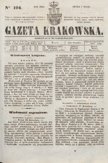 Gazeta Krakowska. 1845, nr 104