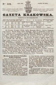 Gazeta Krakowska. 1845, nr 115