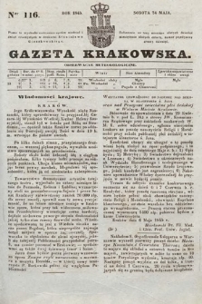 Gazeta Krakowska. 1845, nr 116