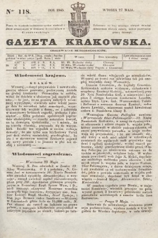 Gazeta Krakowska. 1845, nr 118