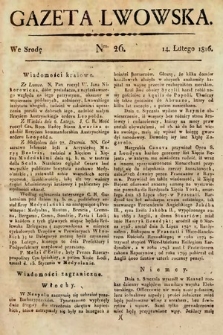 Gazeta Lwowska. 1816, nr 26