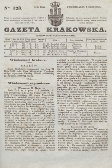 Gazeta Krakowska. 1845, nr 123