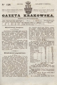 Gazeta Krakowska. 1845, nr 126