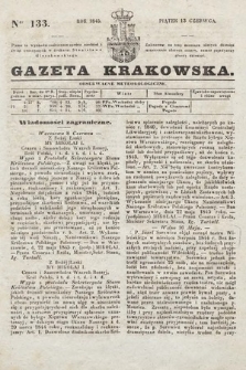 Gazeta Krakowska. 1845, nr 133